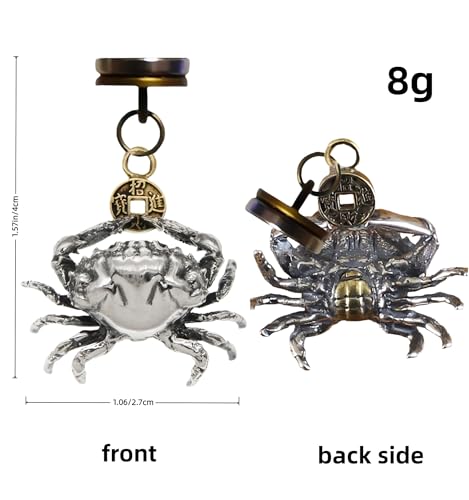 Magnetic Crab Door Hinge Decorative Topper - Whimsical Metal Home Accent