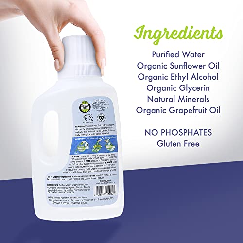 Organic Produce Wash Soaker - 32 Fl Oz Natural Fruit & Vegetable Cleaner