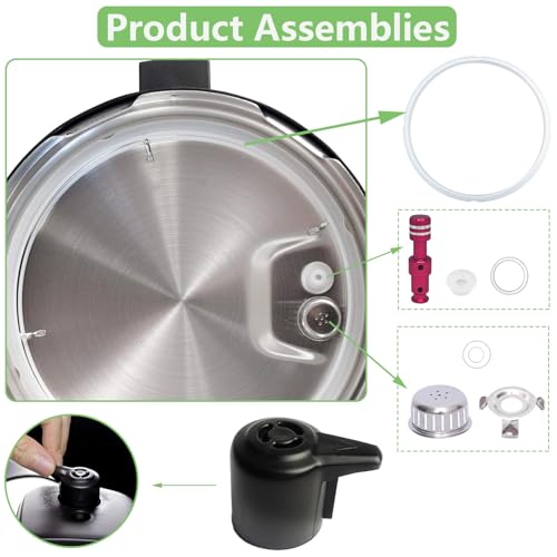 11-Piece Pressure Cooker Replacement Parts Kit for 8 Quart Models