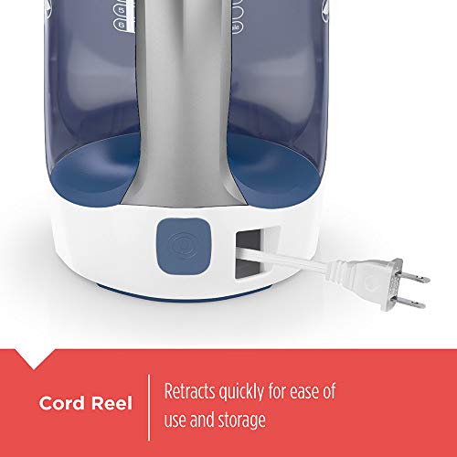 Retractable Cord Steam Iron with Nonstick Soleplate and Anti-Drip Technology