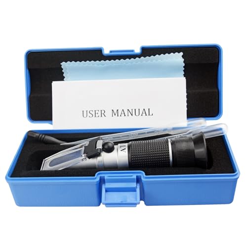 3-in-1 Honey Refractometer with ATC - Brix, Baume, and Moisture Tester