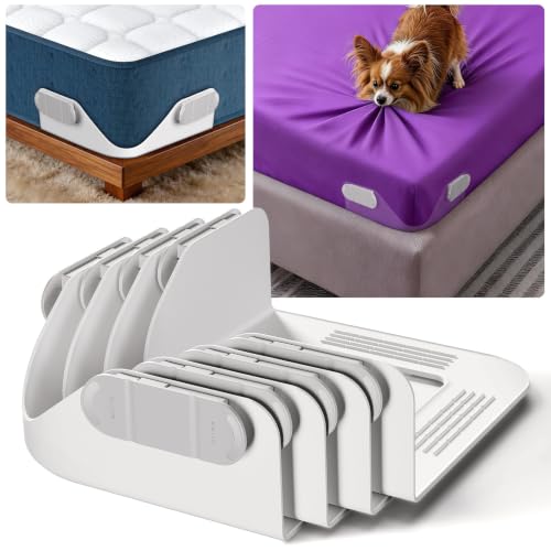 Bed Sheet Holders for Corners - No-Lift Fitted Sheet Grippers (4-Pack)