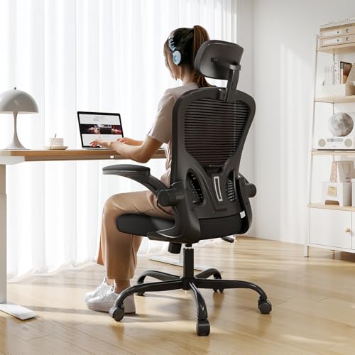 Ergonomic High Back Office Chair, 330lb Capacity Mesh Desk Chair with Headrest