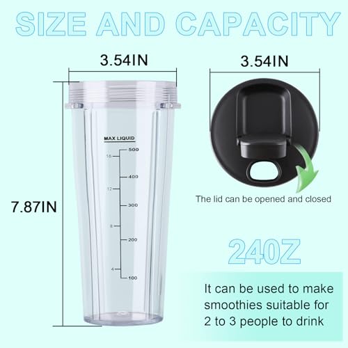 20 oz Blender Replacement Cups for BN301 BN300 Series, 2 Pack