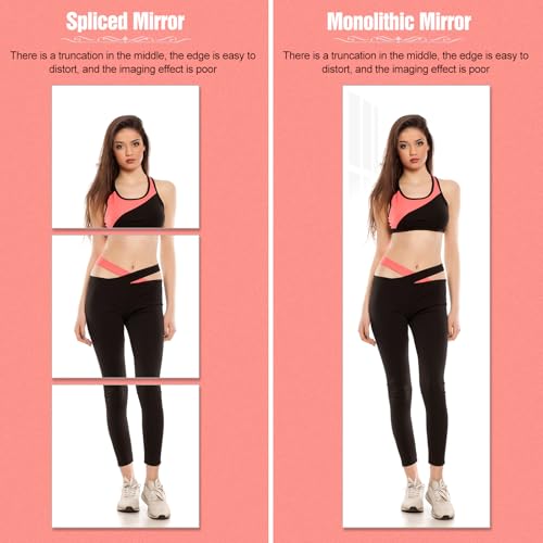 Full Length Wall Mirror, 47x16 Inch Shatterproof Acrylic Adhesive Mirror