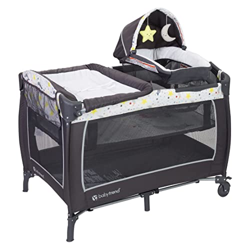 Baby Nursery Center with Bassinet Changing Table and Travel Bag