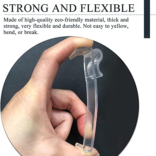 3.25 Inch Clear Valance Clips for Horizontal Blinds - 6 Pack