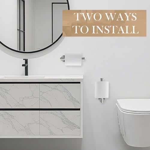 Brushed Nickel Stainless Steel Toilet Paper Holder - Wall Mount