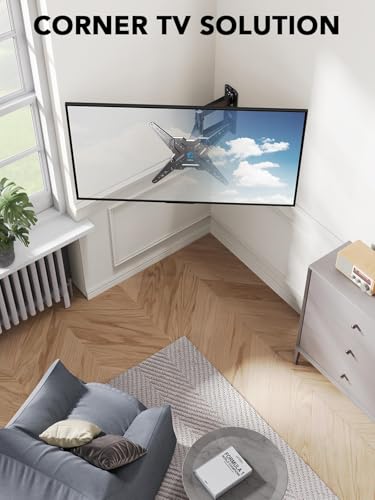 Full Motion TV Wall Mount for 26-60 Inch Screens, Single Stud Bracket