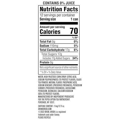 Lemon Iced Tea 12 Fl Oz Cans Pack of 12