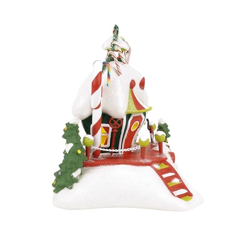 Lighted Who-Ville Candy Cane Twisters Porcelain Christmas Village Building