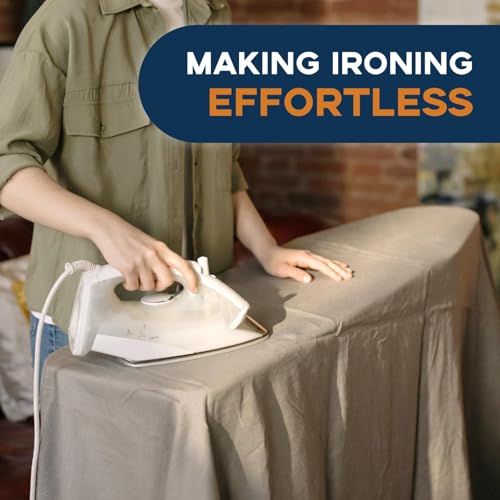 RAINHOL Full Size Ironing Board 54"x13" with Iron Rest and Height Adjustable Stand