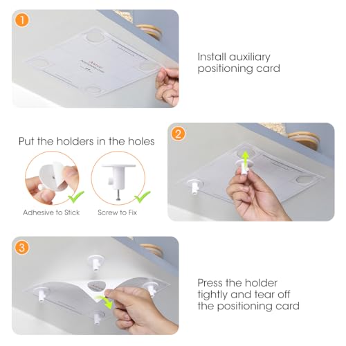 4 Pack Stand Mixer Attachment Holders for Kitchen Wall or Cabinet Storage