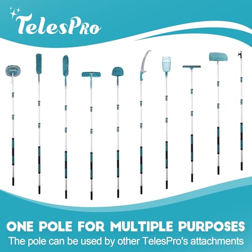 High Reach Cobweb Duster with 5-12 Ft Telescopic Extension Pole
