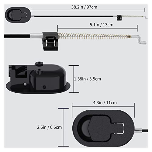 Recliner Replacement Handle and Cable - 2 Pack Universal Chair Repair Parts