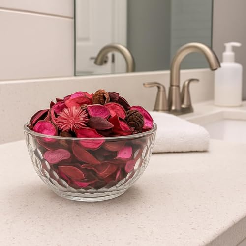 Natural Dried Rose Potpourri 4-Pack Set – Decorative Vase & Bowl Filler