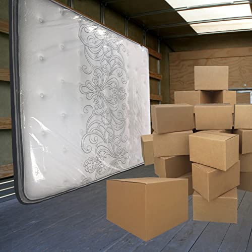 Heavy Duty Clear King Mattress Covers - 2 Pack, 76 x 15 x 104 inch