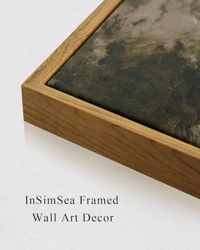 4-Piece Vintage Tree Sketch Wall Art Set, Framed Sage Green Nature Prints