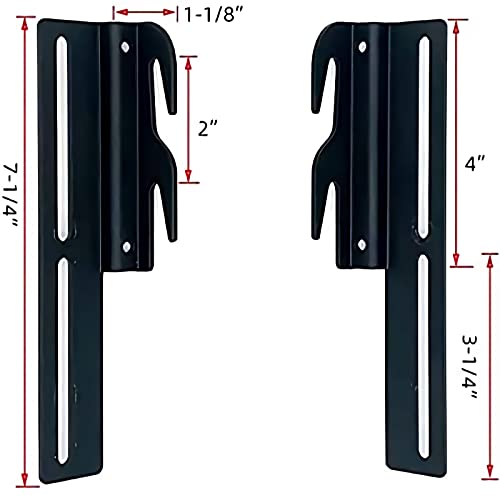 Bolt-On to Hook-On Bed Frame Conversion Brackets - 2-Pack Adapter Kit