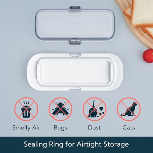 Airtight Butter Dish with Lid - One-Handed Latching Butter Container
