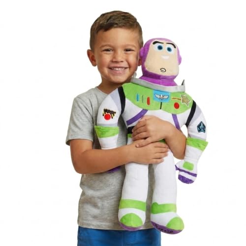 Jay Franco Kids Toy Story Buzz Lightyear Plush Pillow Buddy - 22 Inch Ultra-Soft Stuffed Toy & Cozy Pillow, Multi-Variation