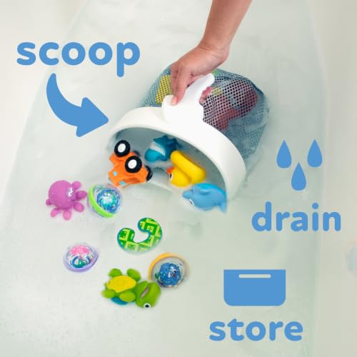 Nuby Quick-Dry Mesh Bath Toy Caddy & Storage Organizer with Suction Hanger