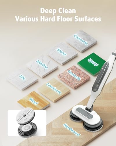2-Pack Upgraded Steam Mop Brush Pads for Hard Sealed Floors