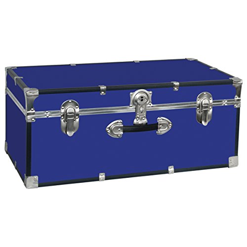 30-Inch Footlocker Storage Trunk for Dorm, Camp, and Home Organization