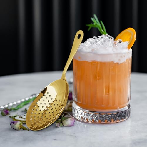 Eispap Gold Cocktail Strainer Set - Hawthorne, Julep & Fine Mesh Bar Tools