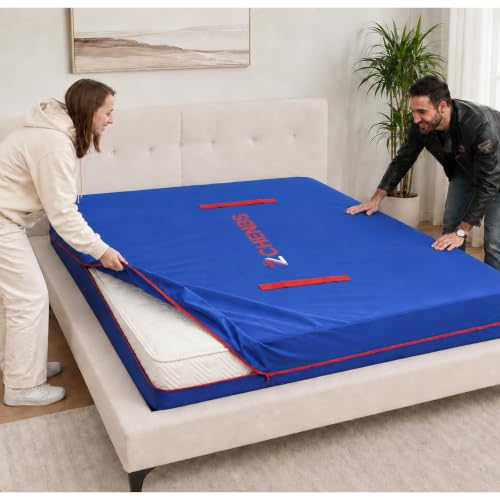 Heavy-Duty King Mattress Bag for Moving & Storage with 12 Handles