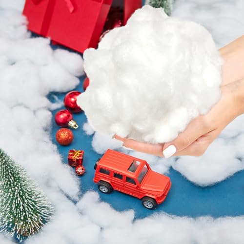 Apragaz 2.2 LB Fake Snow for Christmas Decorations Indoor Winter Village