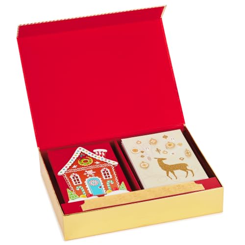 Hallmark Assorted Handmade Christmas Cards Set of 24 with Envelopes 5x7 Inches