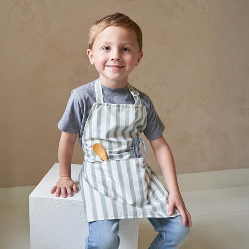 Kids Apron for Cooking and Crafts with Pocket - Adjustable Toddler Apron