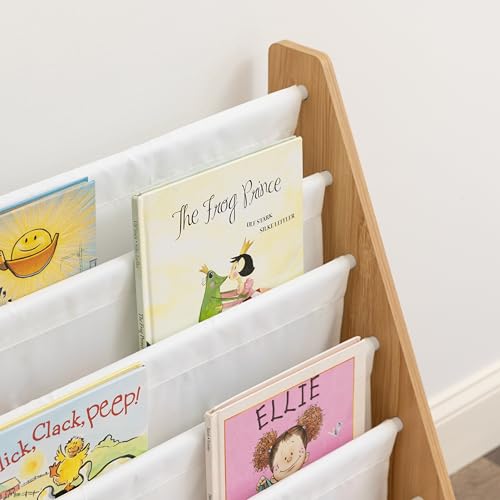 Kids Front-Facing Bookshelf - 6-Tier Montessori Toddler Bookcase Organizer