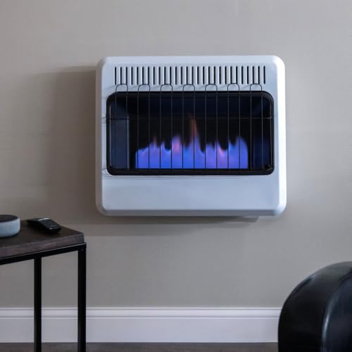 Installed 30,000 BTU Blue Flame Vent Free Natural Gas Space Heater