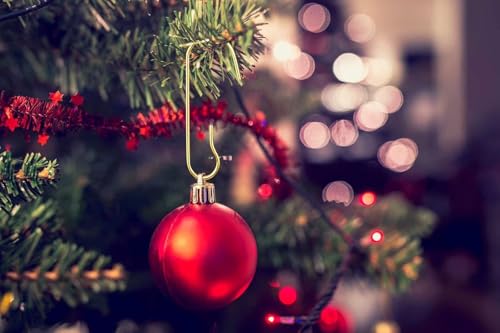 Gold Metal Ornament Hooks – 300 Pack for Christmas Tree & Decor