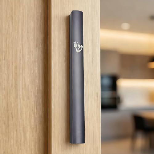 3-Pack Aluminum Mezuzah Case for Door - Waterproof Scroll Holder, Silver