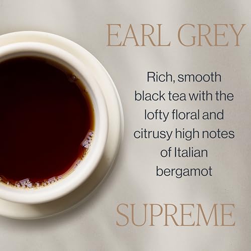 Rishi Tea Earl Grey Supreme Tea - Organic, Caffeinated Loose Leaf Tea with Bergamot Oil and Top Grade Yunnan Black Tea - 4 Ounces, 12+ Servings