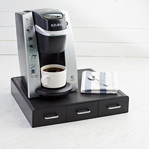 36-Pod Coffee Storage Drawer, 3-Drawer Countertop Coffee Pod Organizer