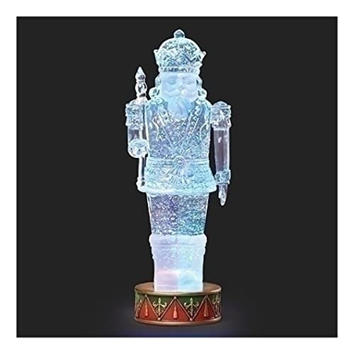 Roman Lighted Swirl Nutcracker Figurine with Drum Base - Christmas Decoration
