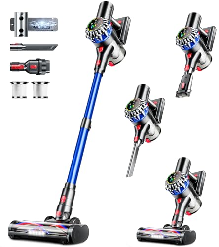 HFFLH Cordless Stick Vacuum Cleaner, 50KPa 600W Wireless Vacuum for Pet Hair and Carpets