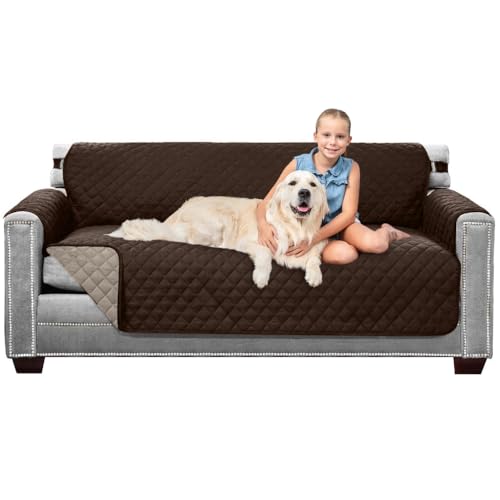 Reversible Couch Furniture Protector Slipcover for Pets, 70 Inch Seat