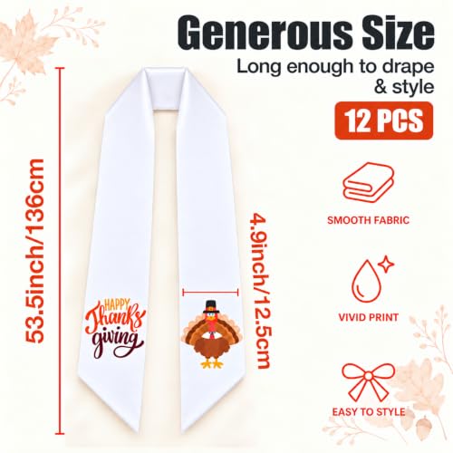 YINOSUNDAY Printed Seasonal Wreath Sashes for Front Door, Christmas Halloween Decor, 12 Pack