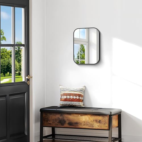 30x36 Inch Rectangle Bathroom Vanity Mirror, Black Framed Wall Mirror
