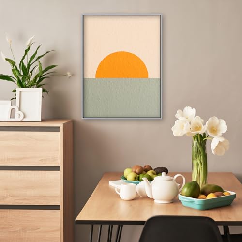 24x24 Metal Canvas Floater Frame, 1.5-Inch Deep Silver Floating Frame