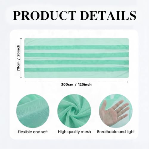 Artoid Mode Turquoise 28x120 Inch Gauze Table Runner for Holiday Party & Wedding Decor