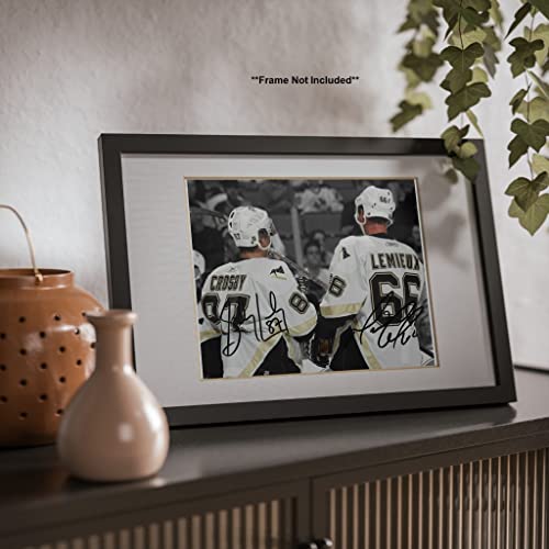 Autographed Sports Memorabilia Photo - Mario Lemieux & Sidney Crosby Wall Art