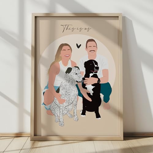 Custom Faceless Portrait Illustration Hand-Drawn From Your Photo
