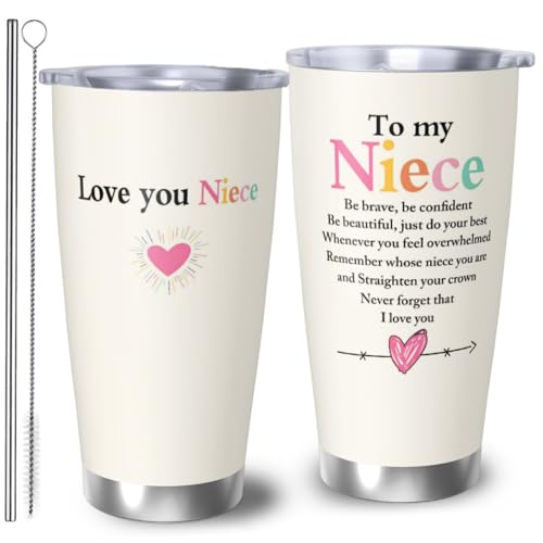 Niece Gifts from Auntie 20oz Tumbler, Birthday Gift for Nieces
