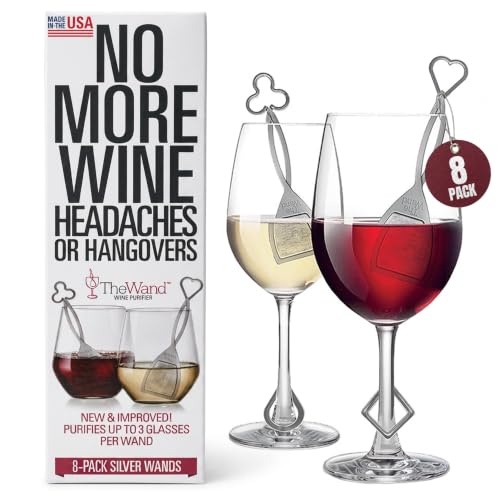 Wine Purifier Wands - Histamine & Sulfite Remover Filters (8-Pack)